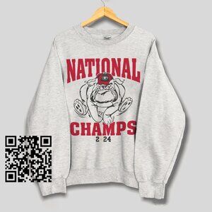 Georgia Bulldogs National Champions 2024 Shirt, Retro Georgia Bulldogs Shirt Tee
